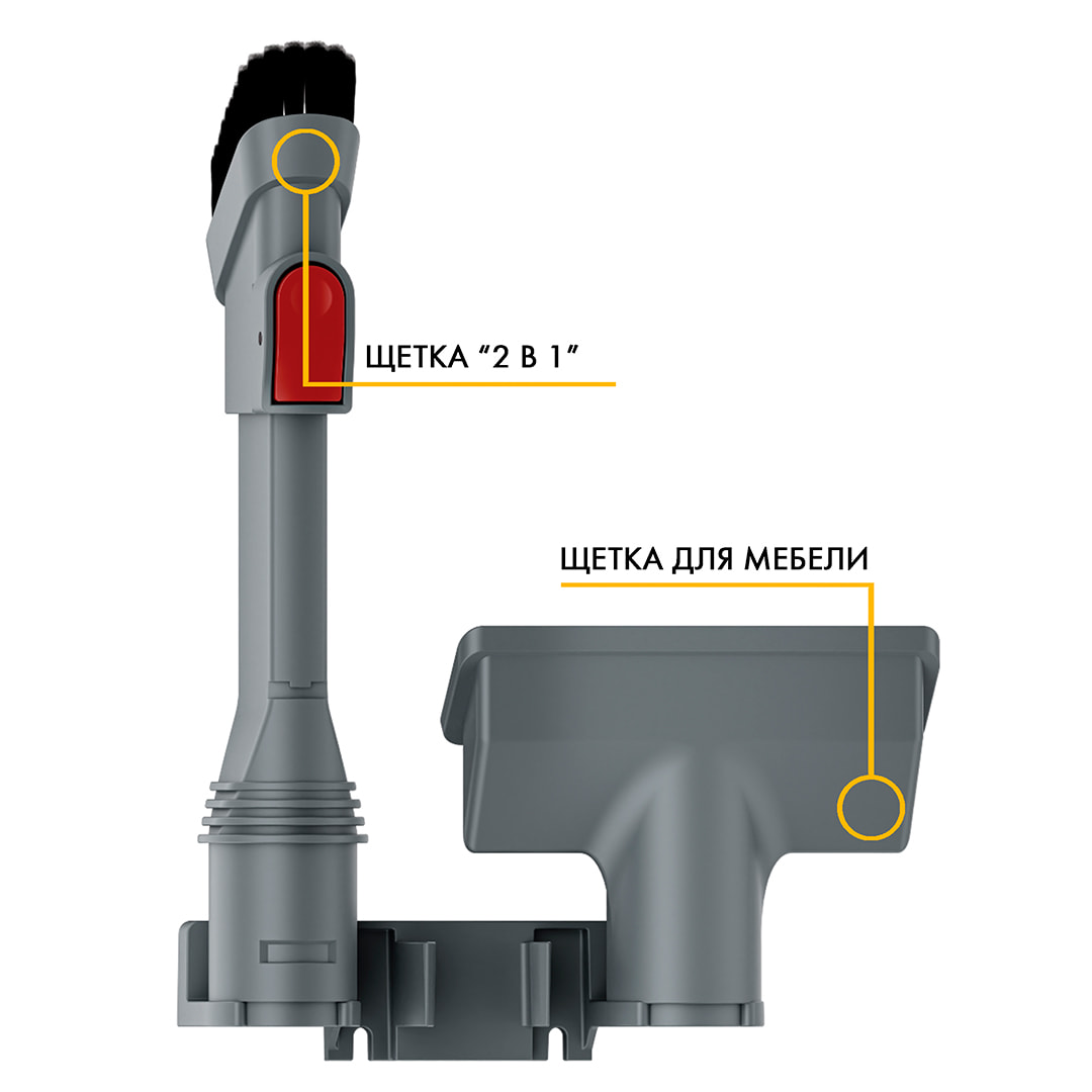 Беспроводной пылесос Futula Cordless Vacuum Cleaner V6, серый